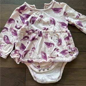 Burt's Bees Pink Baby Onesie